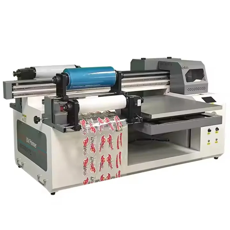 Customized JP30-6060 UV DTF Roll Flatbed Printer Laminator Card Printer Flex Egg Multifunction New Condition XP600 Print Head Fo