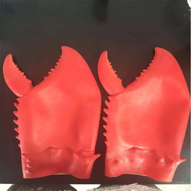 P88A زي الهالوين، قفازات مخالب مضحكة، دعائم يدوية، فستان الحفلات، مخالب، مهرجان جراد البحر، قفازات كماشة باللون الأحمر