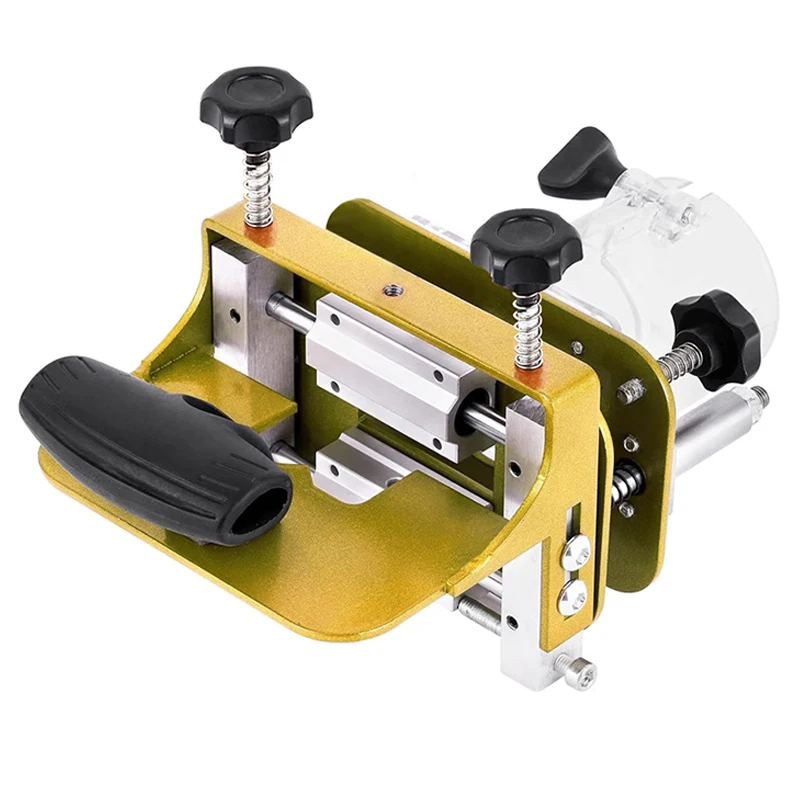 

Hot selling woodworking invisible parts two-in-one slotter, mold trimmer, milling cutter, connector, positioning frame machine
