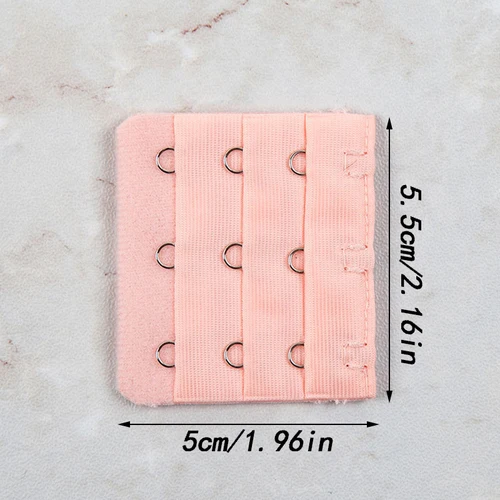 Imagen 2 del producto 5 unids/set de sujetador para mujer, hebilla alargada, 3 ganchos, 3 filas, extensores de sujetador DIY, ropa interior, cierre trasero, hebilla ajustable, accesorios íntimos