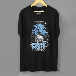 Fright Night T-Shirt Horror 80S Movie Vamp Zombie Washed Long Sleeves Cool Cotton Summer Men's Clothing Short Sleeve Tee Shirt