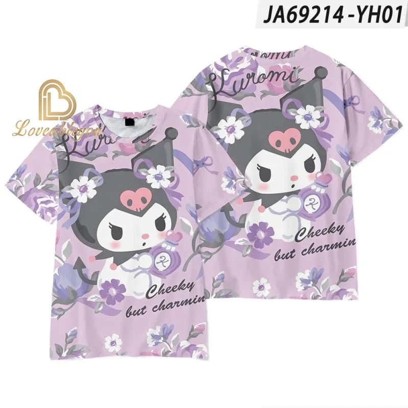 Estate San Kuro bambini T-Shirt Kawaii My Melody T Shirt Anime abbigliamento Casual Kid Girl Boy manica corta top regalo