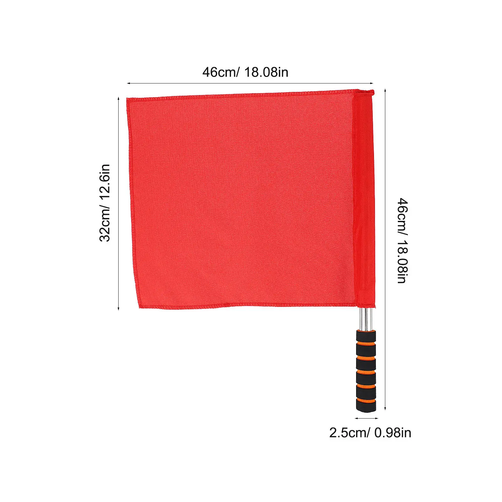 4Pcs Referee Small Hand Flags Waving Signal Flags Lightweight for Football Match Conducting Sports Flag Korean School Supplies