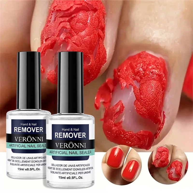 15ml/bottle Professional Non-Irritating Nail Gel Remover Polish Soak-Off 5 Minutes Quickly & Easily Removes Gel Polish 0.5fl.Oz