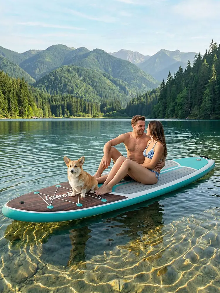 InnoExpo Opblaasbaar Stand Up Paddle Board Paddleboard Surfplank Surf Sup Board 320-350CM Antislip Watersport Paddle Board - afbeelding 2