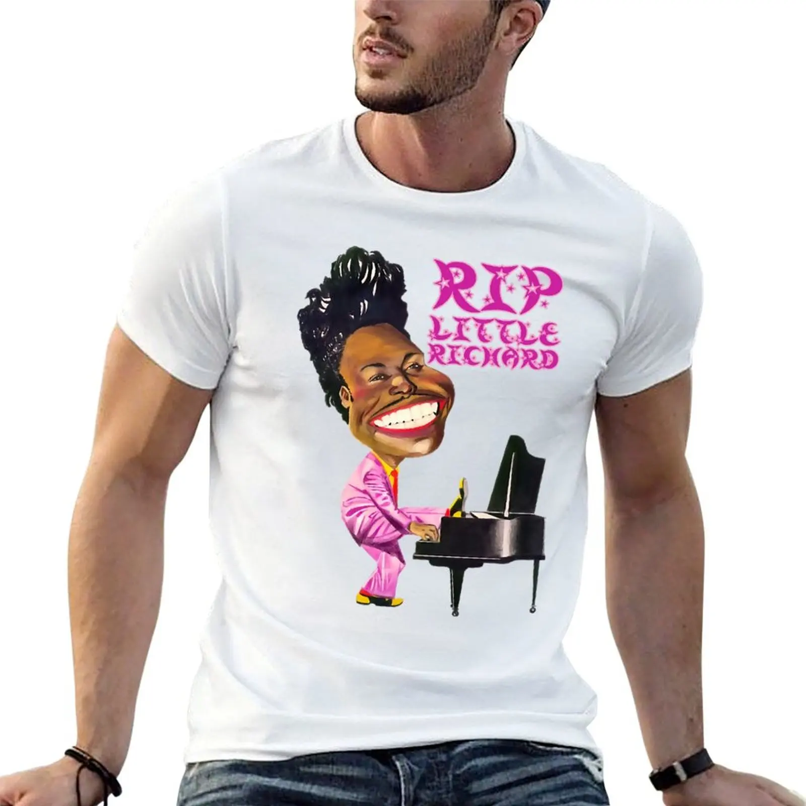 Rip little richard T-Shirt Gym Exercise Short Sleeve T-Shirt