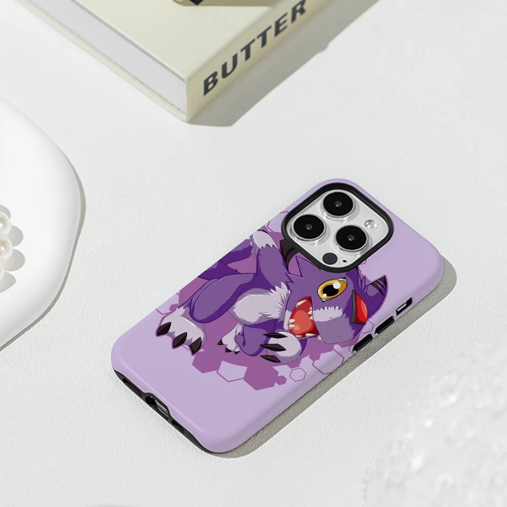 Dorumon Chibi Phone Case Film Shell For IPhone 16 15 14 13 12 11 Pro Max Plus