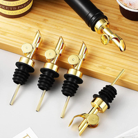 Bottle Pourer Auto Flip Liquor Bottle Pourer for Alcohol Stainless Steel Pour Spout with Plug for Cocktail Olive Oil Vinegar
