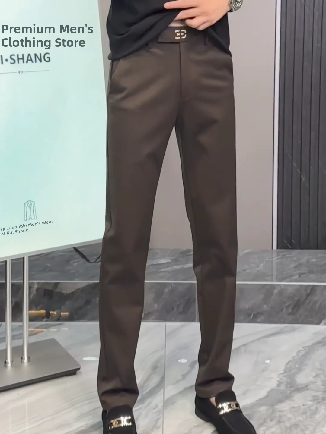 

Высококачественные модные мужские повседневные брюки, осеннее новое поступление, универсальные удобные брюки Haome на маленькой ножке