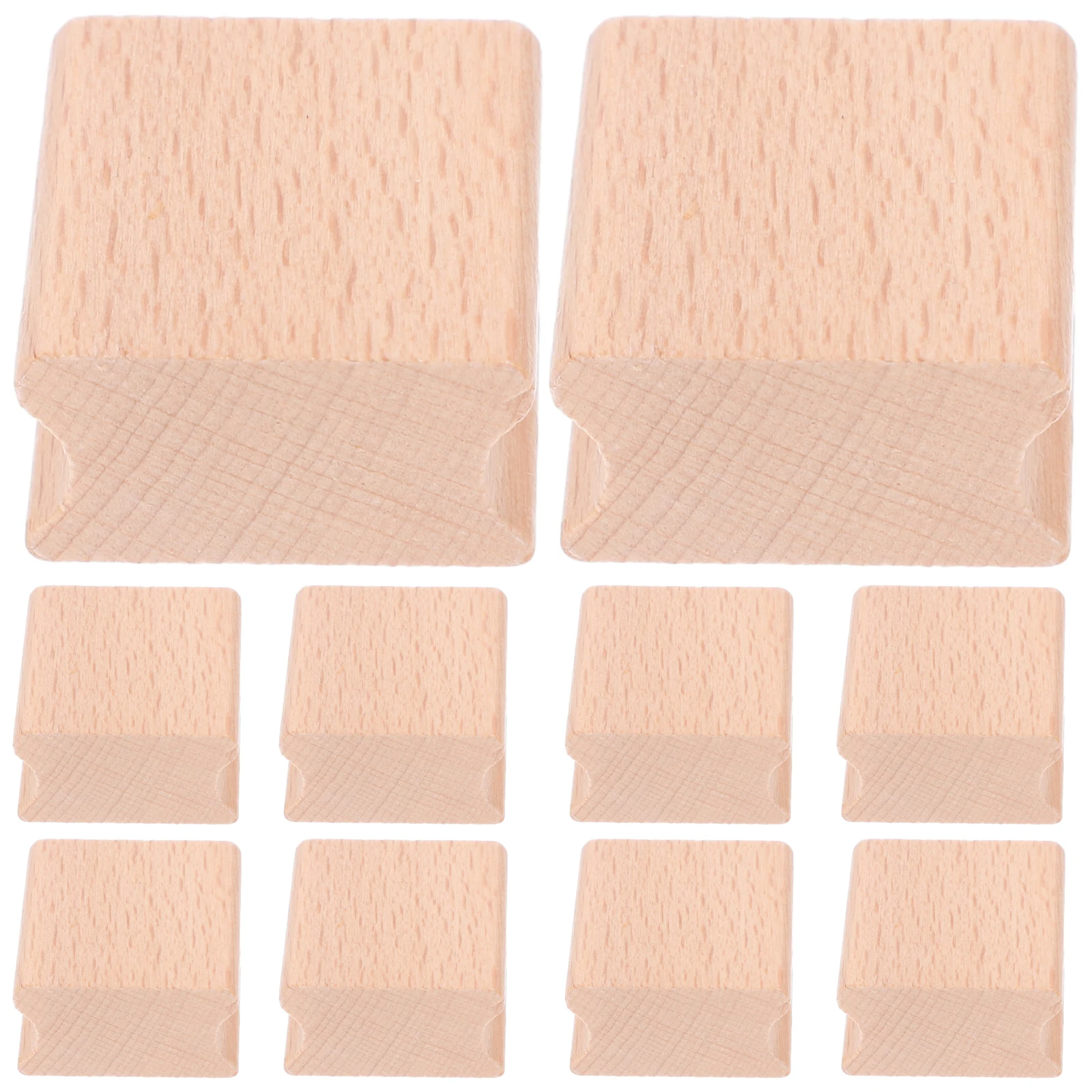 

10pcs Wooden Stamp Blank Crafts Carving Supplies Scrapbooking Stamping Diy Square Seal Gifts Sewing Tools Accessories