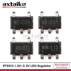 20PCS RT9013 1.2V 1.5V 1.8V 2.5V 2.8V 3.0V 3.3V SOT23-5 RT9013-33GB 12 15 18 25 28 30 33 GB 500mA LDO Regulator SMD Chip IC