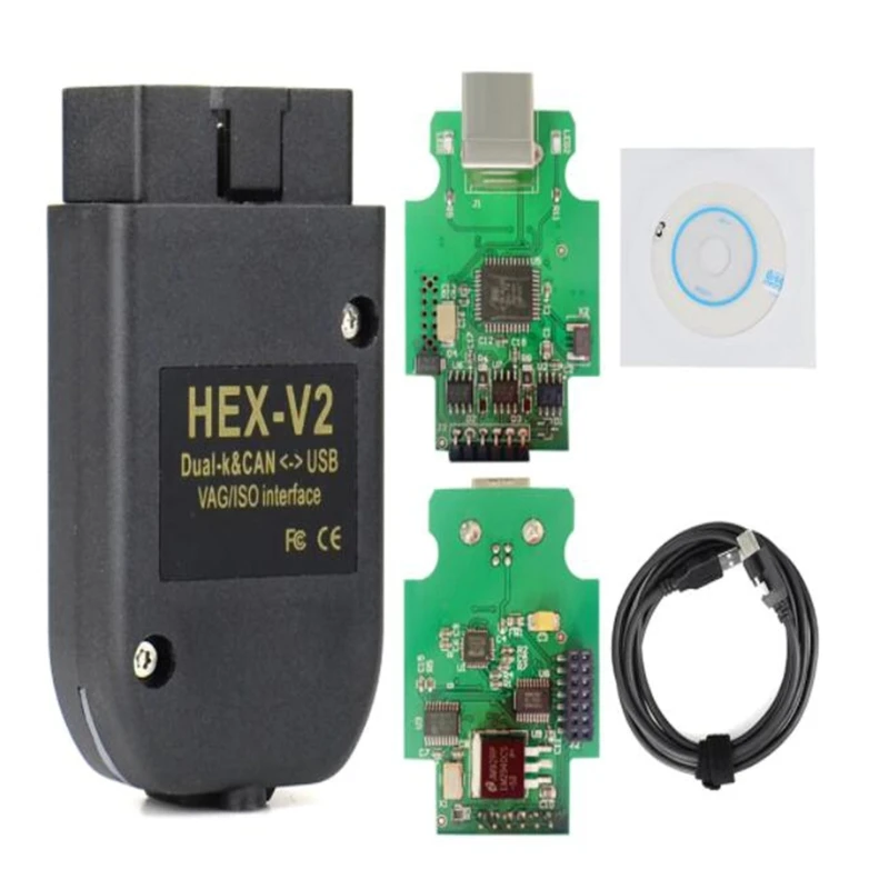 VCDS X2 22.3 HEX CAN USB Interface For Car ATMEGA162+16V8+FT232RQ Multi-Language 21.3 21.9 V22.3.2 VAS-ODIS 5054A 6 154