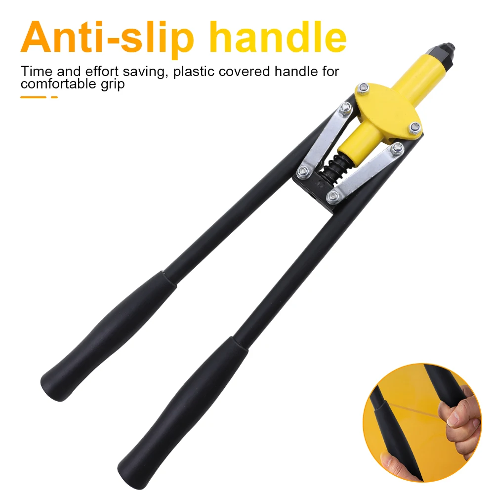 BESTIR Rivet Gun 3.2mm-4.8mm Riveter Hand Tools Heavy Duty Pop Nut Gun Manual Riveter Riveting Tool Blind Pop Rivet Gun Nail Gun