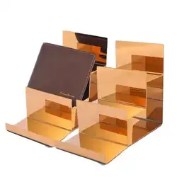 Hot Sale 3-layer Golden Stand Hand-held Wallet Display Stand Trays