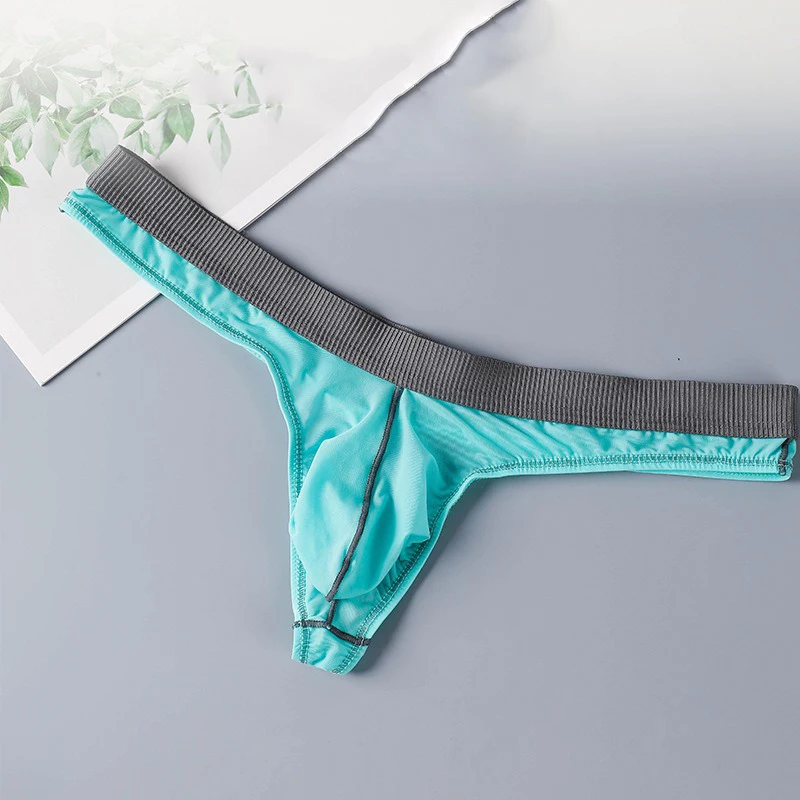 

Men's Underwear Thong Ice Silk Breathable Briefs