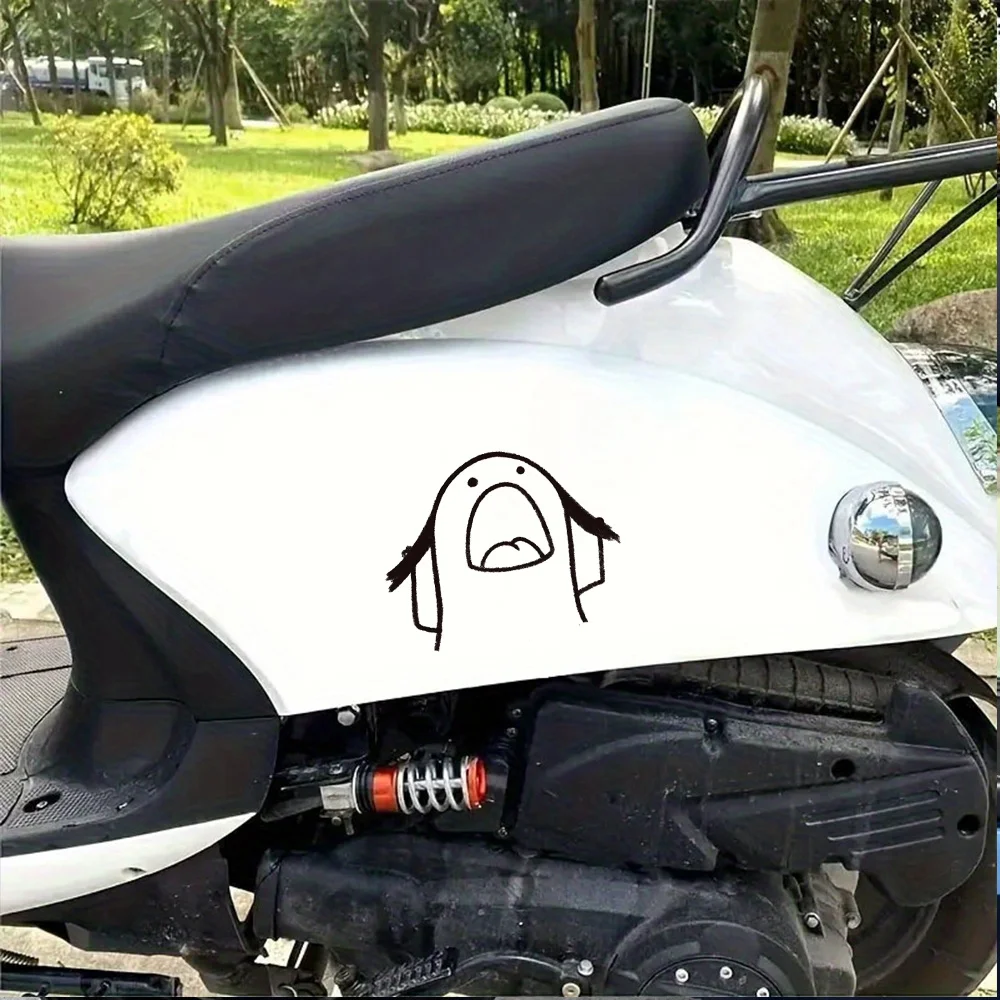 Lustiger Aufgeregter Aufkleber Wasserdichter PVC-Vinyl-Aufkleber für Autofenster, Motorrad, Laptop, Kühlschrank, Kratzfest
