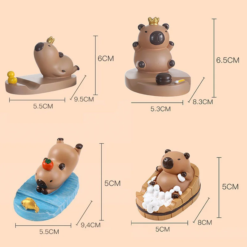 Капибара держатель для мобильного телефона настольный орнамент домашнее милое мультяшное украшение