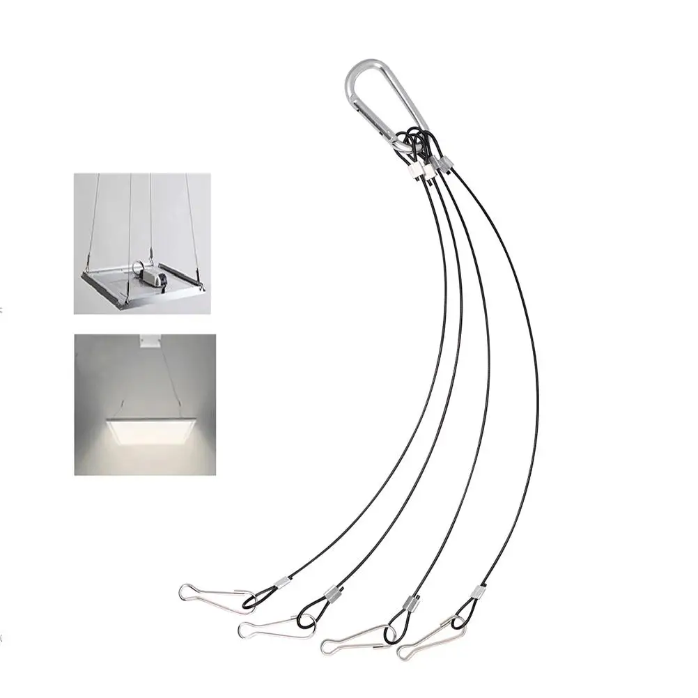 

10 Pcs Plant Grow Light Hanging Ropes Stainless Steel Wire Hangers for Flowerpot Planter Lightweight Durable Anti Rust Corrosion