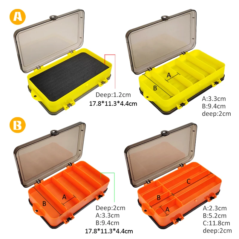 Fishing Box for Lures Fisherman Tackle Box Spinners Bait Box Carp Accessories Organizer Egi Case Fishing sinker Hook Container