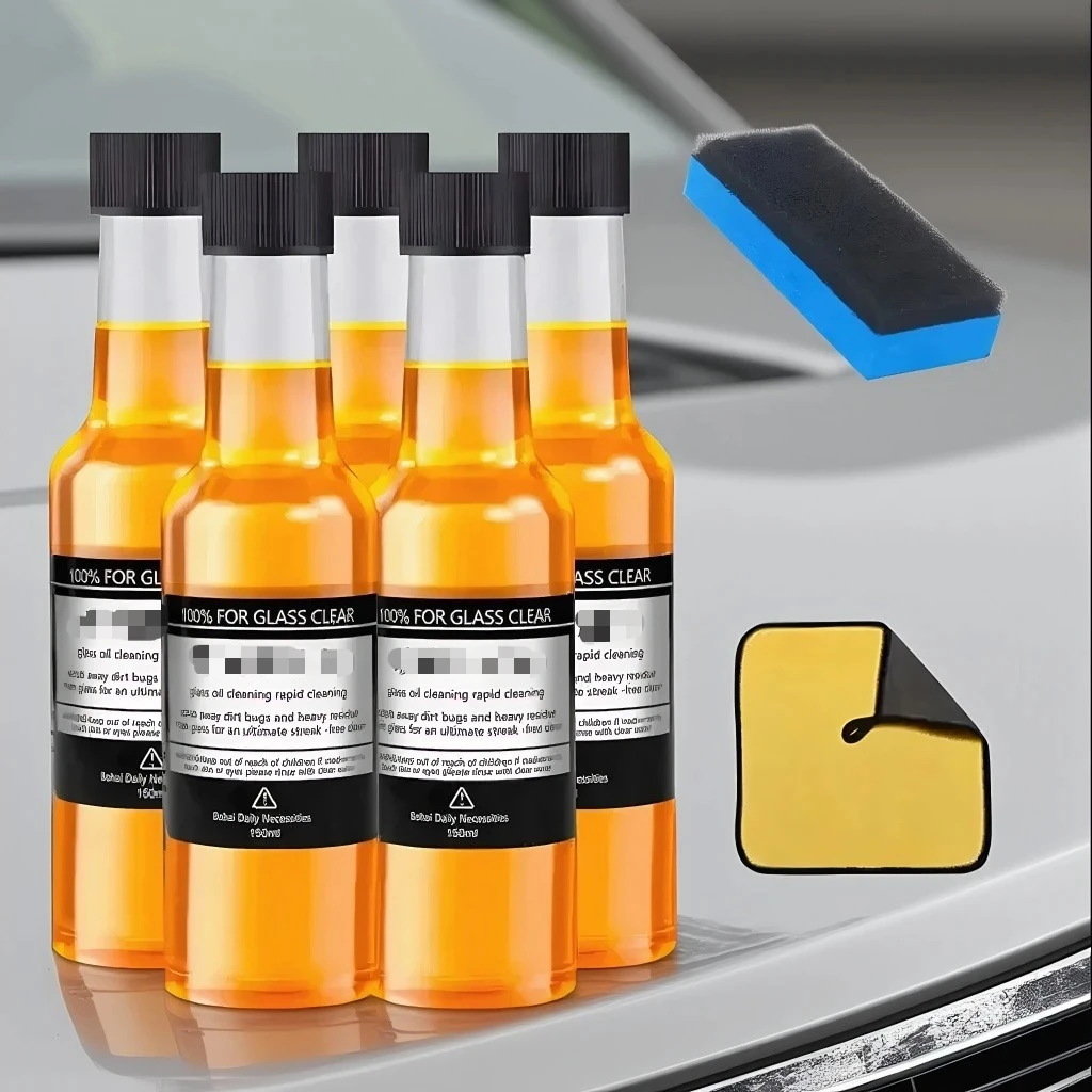 

Очиститель автомобильного стекла: средство для удаления масляной пленки с губкой для длительной защиты лобового стекла