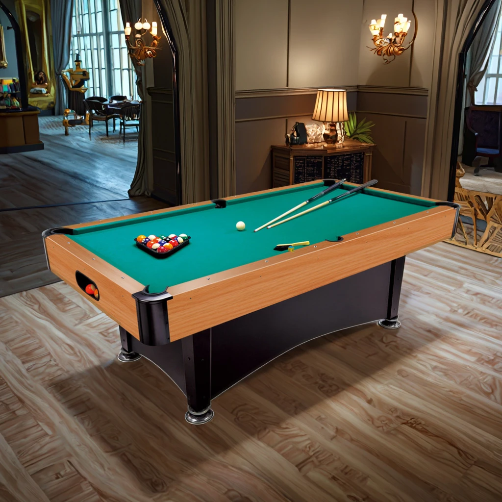 

Professional 7ft Standard Size Pool Table Factory Sale Snooker&Billiard Game with Cue Stick for Home Adults' Party Club Gamespro