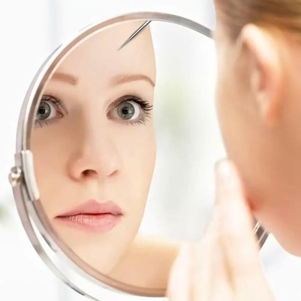 Outil de soins du visage, nettoyeur en profondeur, Salon de beauté, dissolvant de boutons, pincettes pour points noirs, aiguille d'acné, Kit d'outils pour enlever les points noirs 4x