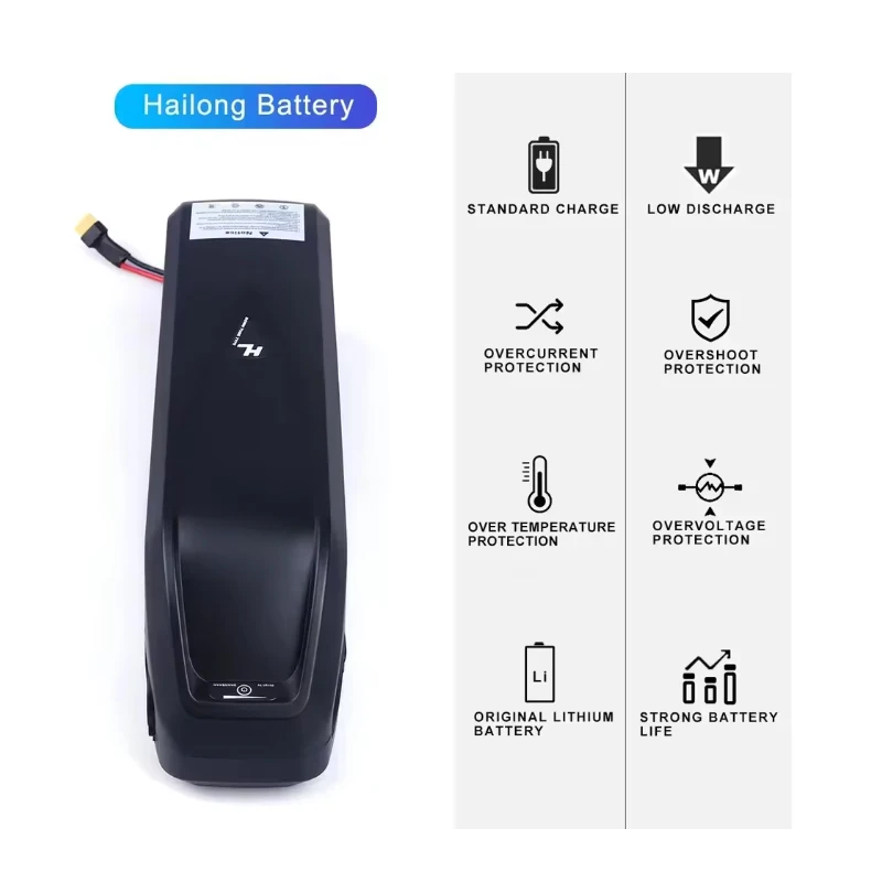 Electric E bike Battery 36v 48v 52v 60v 72v 20 24 30 40 50ah Downtube Li-ion Battery Bafang 2000w 1000w 750w BBS01B BBS02B BBSHD