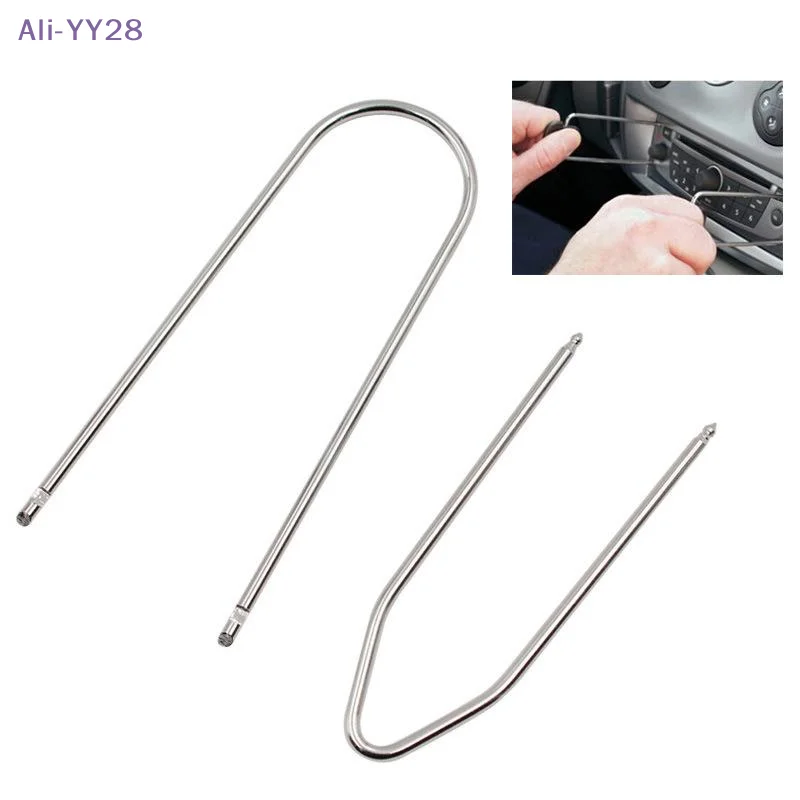 {MX} 1Pair Car Stereo Radio Removal Tools CD Radio Removal Pins Release Keys For Punto Panda Croma Disassembly Tool