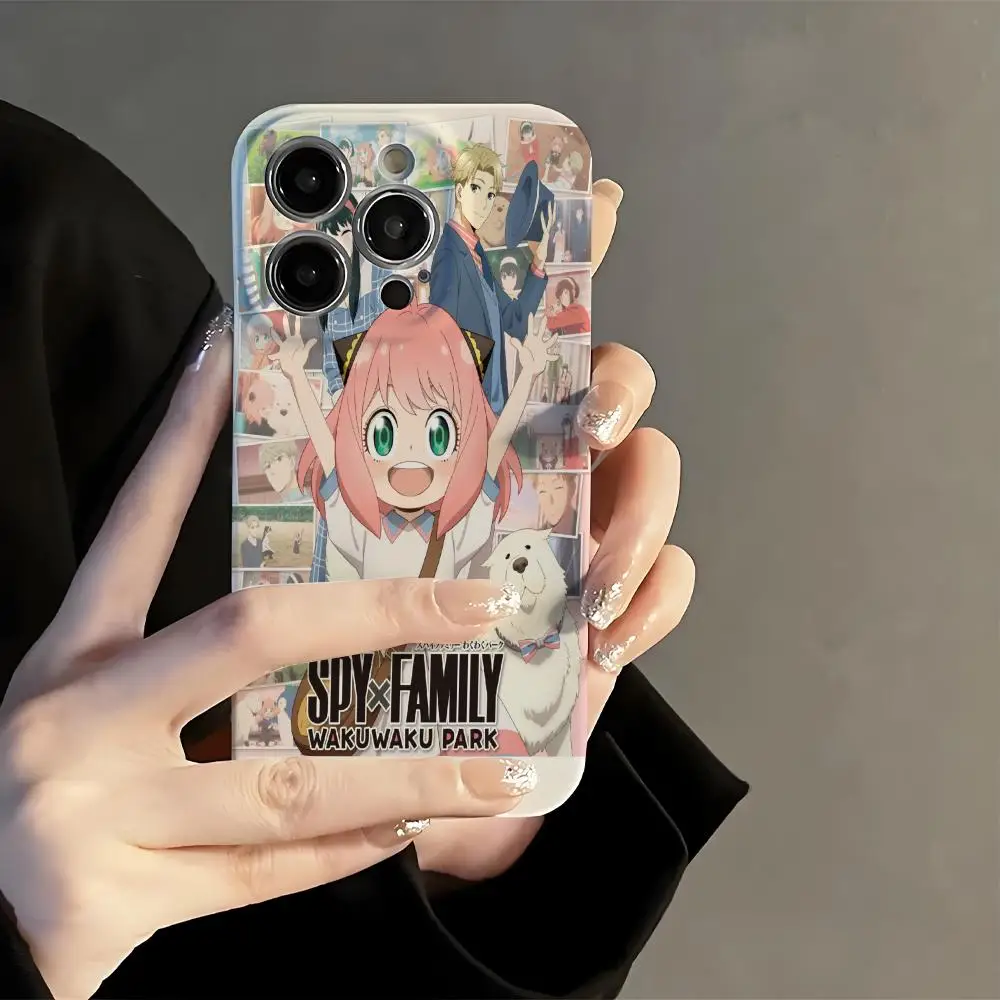 

Spy X Family Phone Case Film Korean INS For IPhone 16 15 14 13 12 11 Pro Max Plus Luxury Cover
