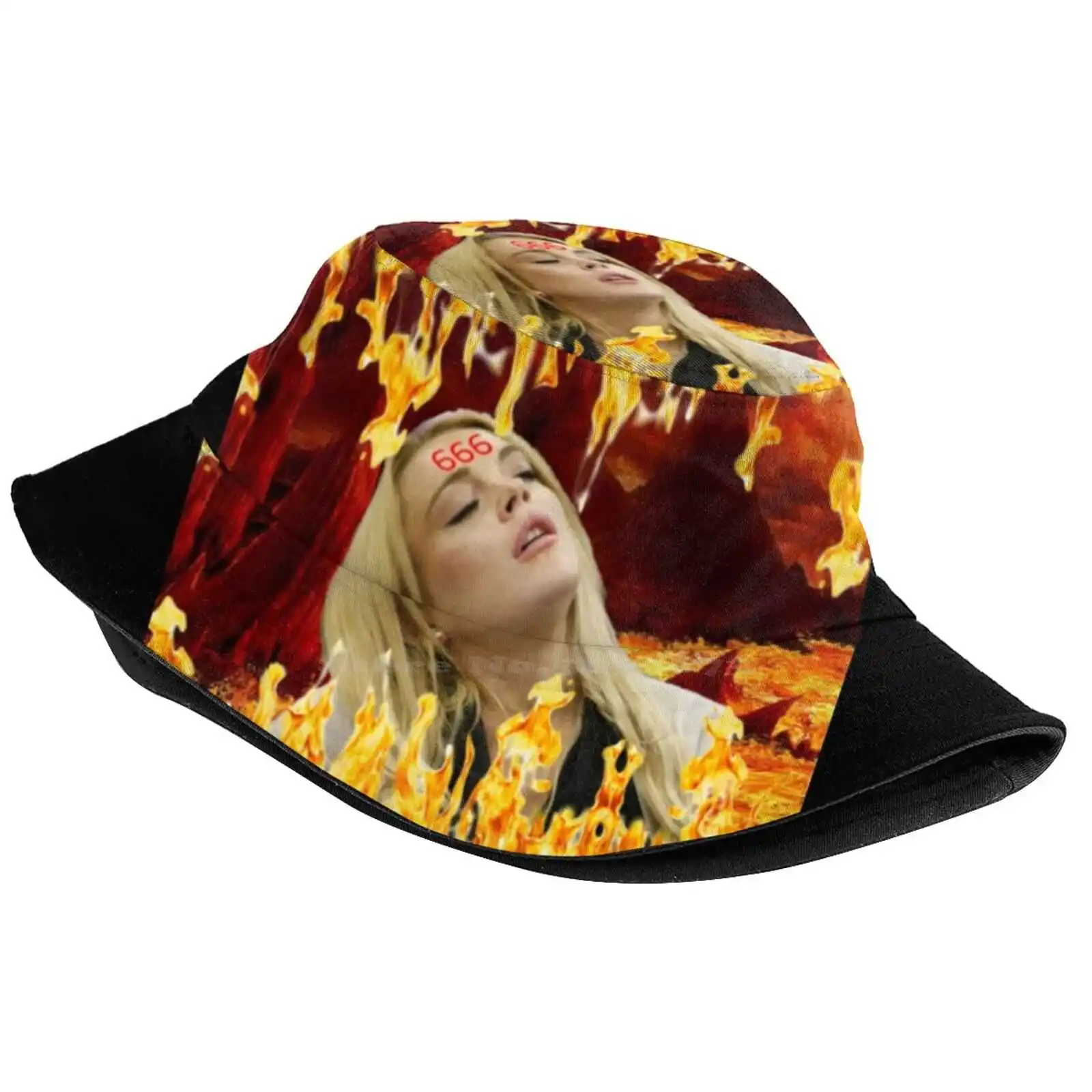 Lindsay In Court Hell Sun Cap Fisherman Hat Bucket Hats Lilo Celeb Pop Mean Girls Actress Lindsay Lohan Mugshot Funny