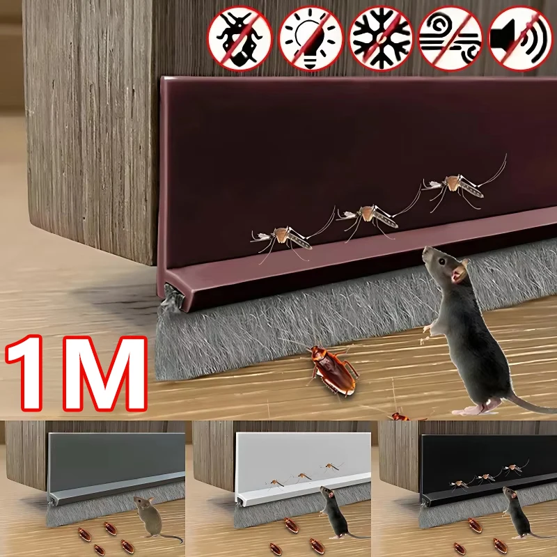 

High Quality Door Sweep Breeze Blocker; Rubber Seal Strip for Noise Reduction and Insect Protection