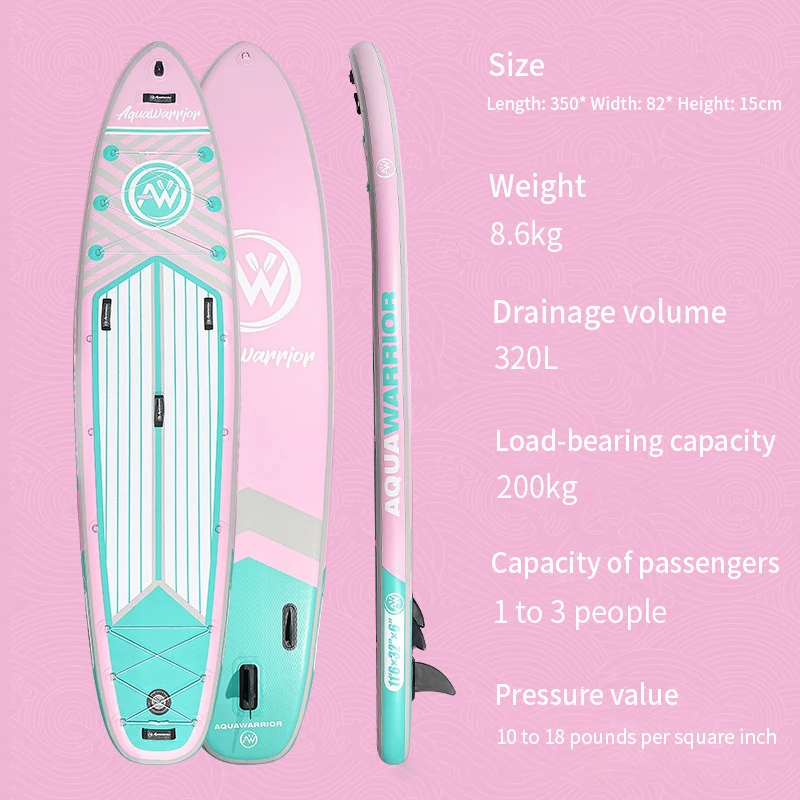 

Soft Top Inflatable SUP - Budget-Friendly ISUP with Fins & Paddle
