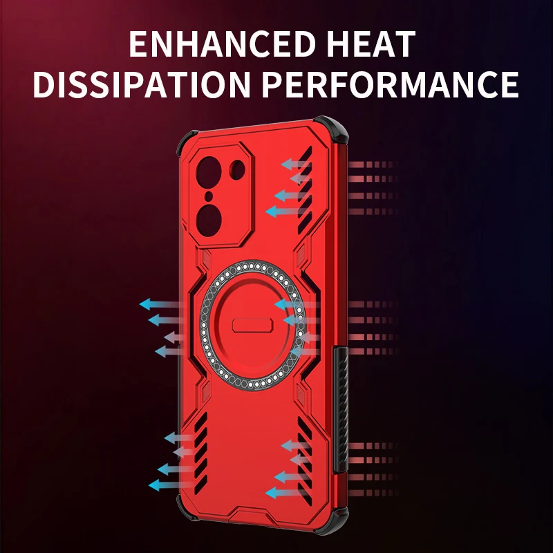 Capa de peça de atração magnética para oneplus nord ce5 capa dissipação de calor para oneplus ace 5 racing чехол funda capa traseira