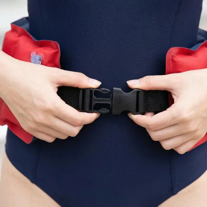 Inflatable Swim Floating Belt Safety Swimming Learning Training Float Aid Belt