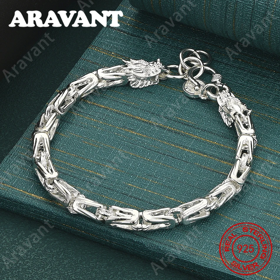 925 Sterling Silver Dragon-Head Bracelet – A Fresh, Stylish Design For Women (Engagement Jewelry)