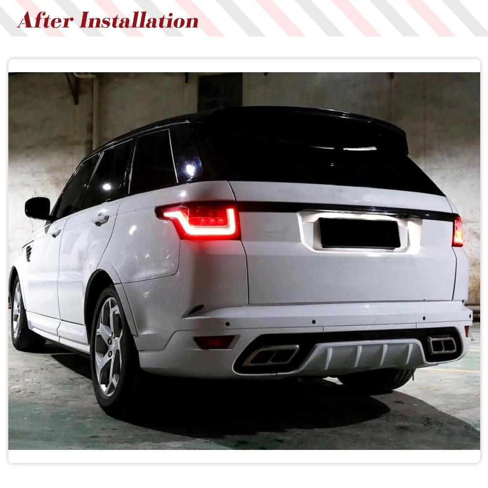 Dry Carbon Rear Car Door Tailgate Rear Trunk Lid Trim Cover for Land Rover Range Rover Sport Rear Door Tailgate Trunk Lid Lip