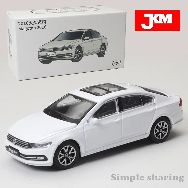 

JKM 1/64 Volkswagen Magotan 2016 Alloy Car Diecast Model Shock Absorption Model Toy Car Friends Gifts