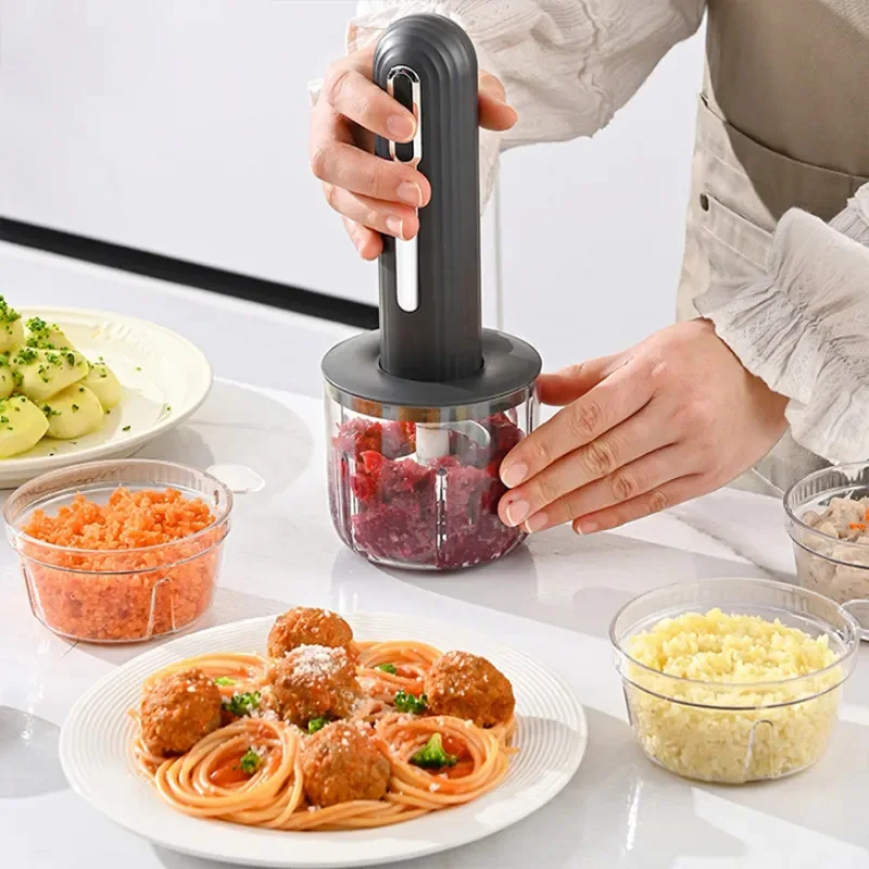 

Home wireless electric meat grinder, food processor and chopper, household kitchen, baby food, garlic multifunctional blender