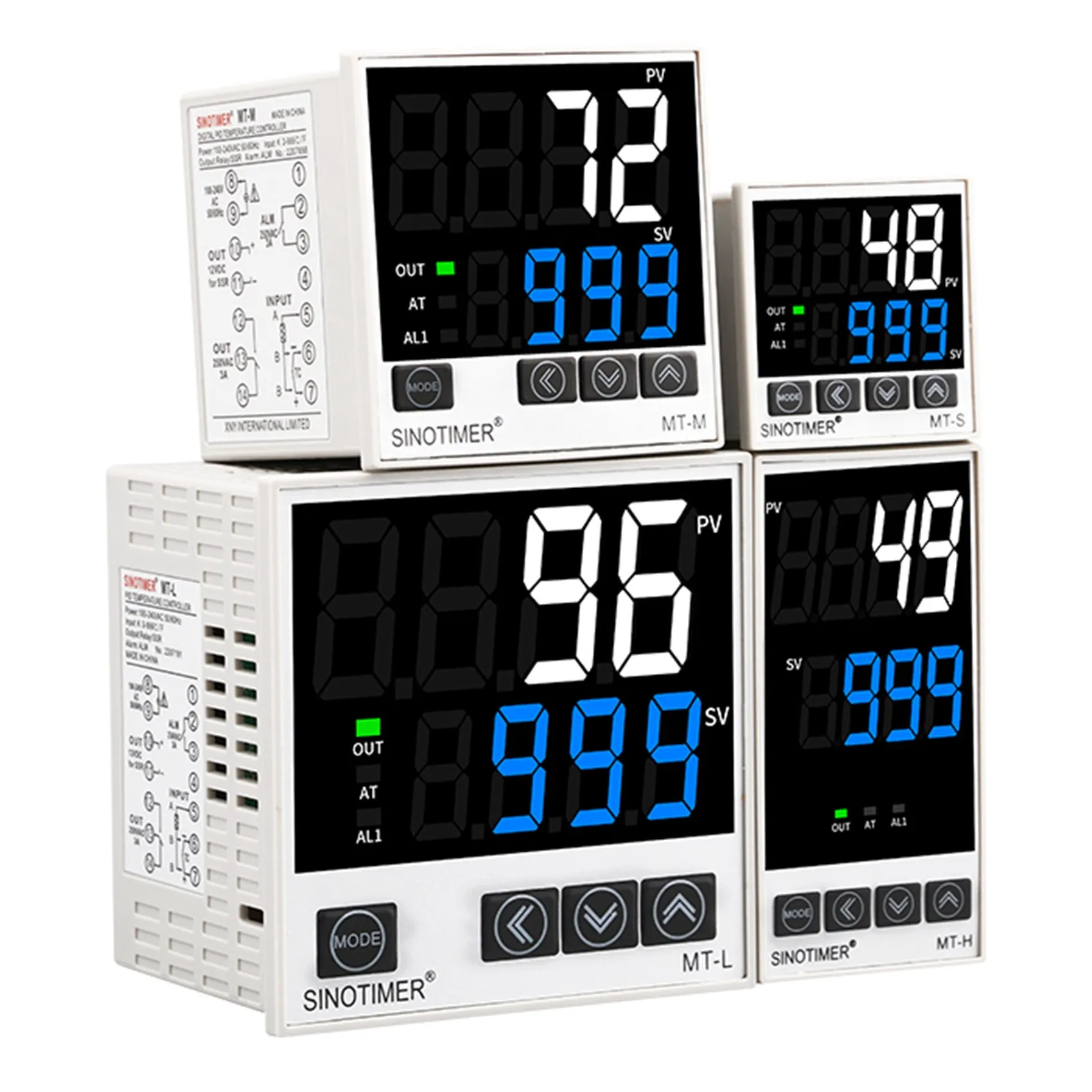 SINOTIMER termostato digitale Pid per uso domestico per riscaldamento strumento di raffreddamento relè/uscita tensione MT-S