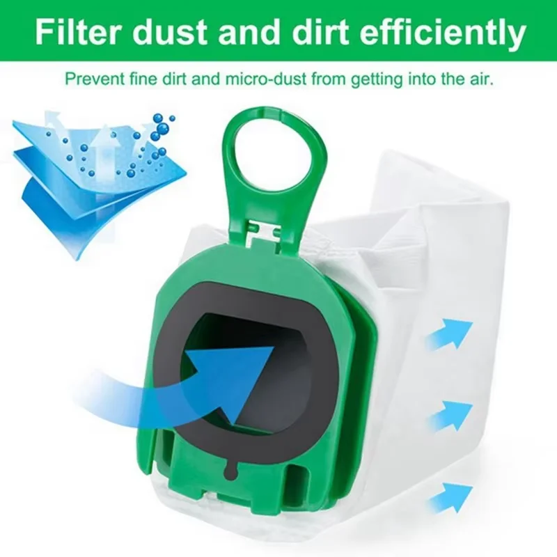 مرشح فراغ قسط كيس لجميع الغبار ل Vorwerk Kobold VB100 FP100 VB 100 FP 100 إكسسوارات قطع غيار عدة حقيبة مكنسة كهربائية