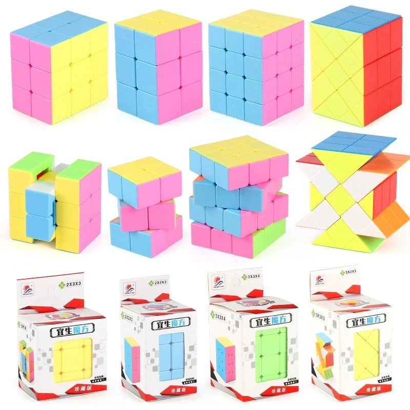 YiSheng 233/223/ Windmill/Fisher Candy Color Magic Cube Speed Professional For Kids Puzzle Cubo Magico Toys For Children Gift