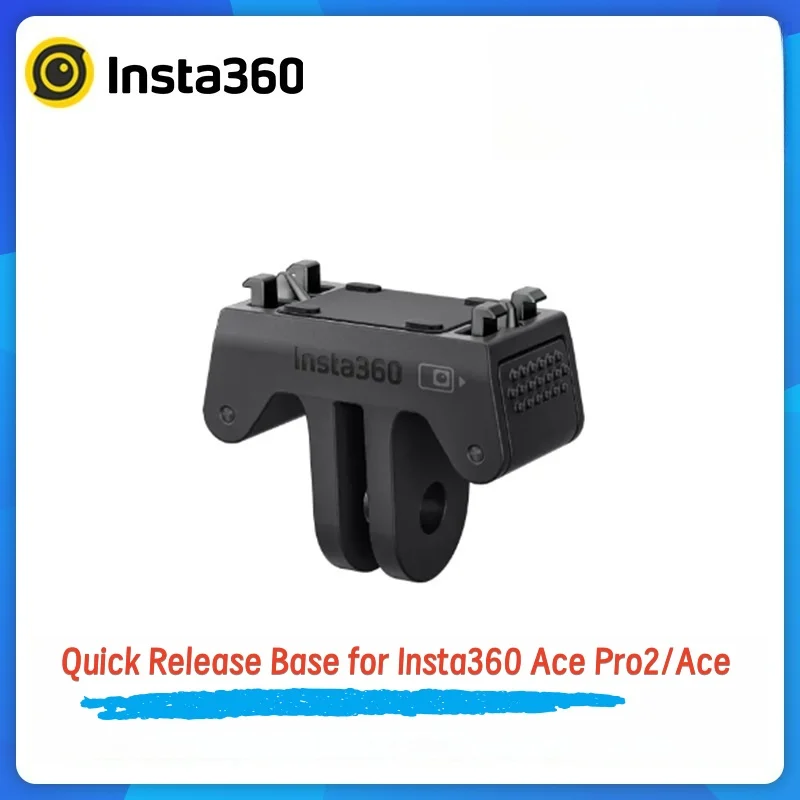 Insta360 Ace Pro2/Ace قاعدة سريعة الإصدار - نظام قفل مغناطيسي لسهولة التركيب واجهة عالمية خفيفة الوزن للخوذة