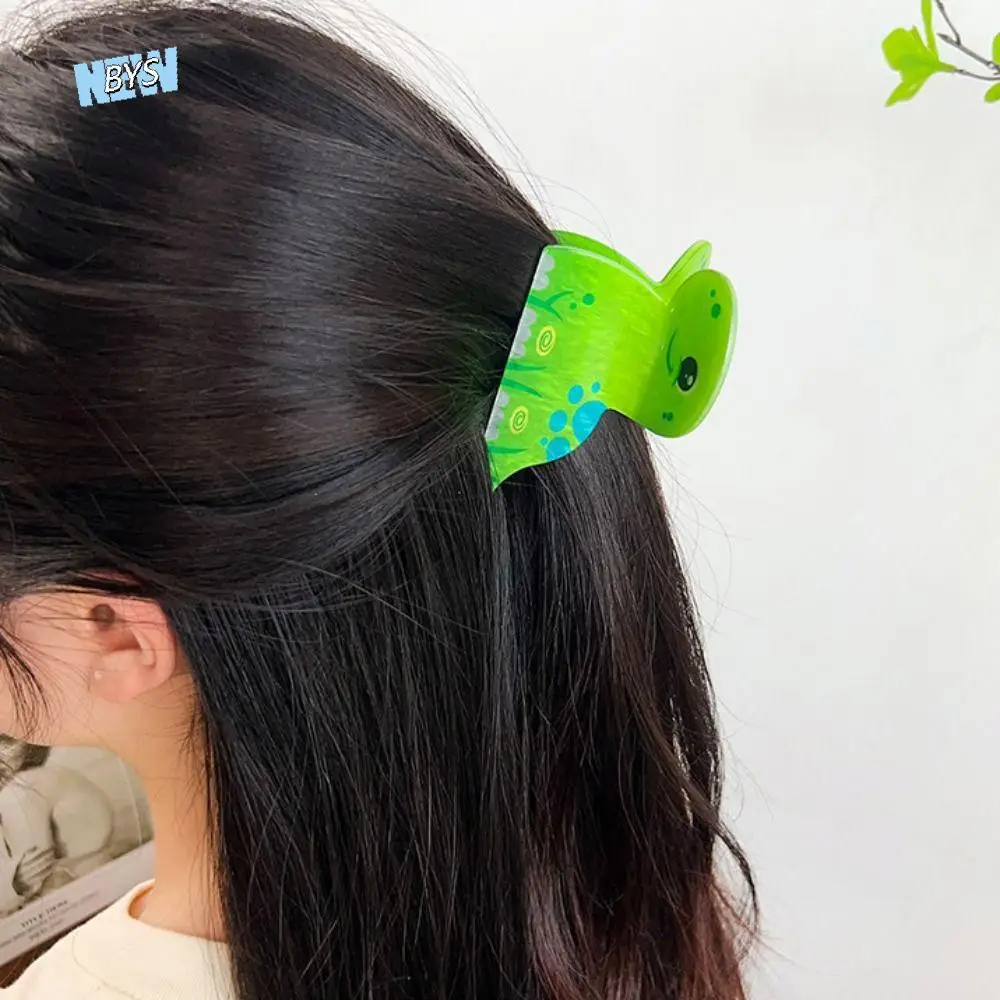 Creative Lion Acrylic Animal Hair Claw Snail Panda Cat Hair Clip Colorful Korean Style Cartoon Shark Clip Daily