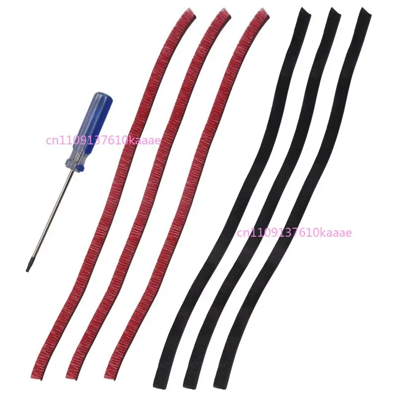 

N82R 7Pcs Soft Plush Strip For Dyson V7 V8 V10 V11 Vacuum Cleaner Attachments Roller Brush Replacement Parts