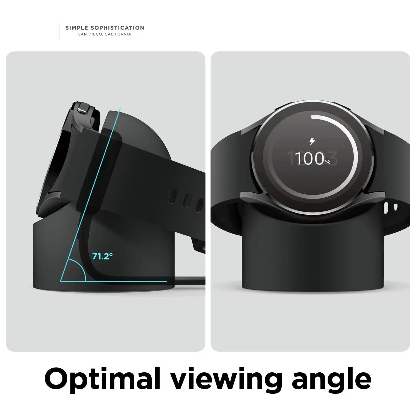 Charger Stand 40 44 46mm Galaxy Watch 3 4 5Pro 6 Charge silicone Stand 45 Charging baser Compatible with Samsung Galaxy Watch 7 thumbnail