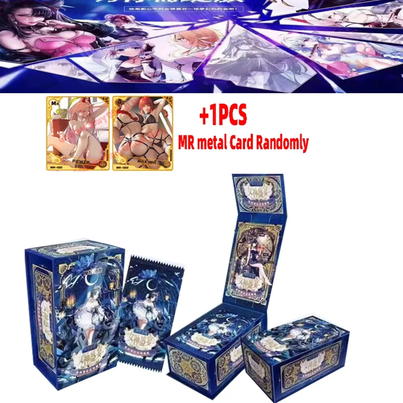 

2022 New Goddess Feast 4 Collection Cards MS Metal Card Anime Games Sexy Girl Party Swimsuit Bikini Feast Booster Box