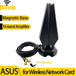 ASUS Original Strong Magnetic Extension Base Antenna WiFi Router Tri-band Antenna for Various Motherboard Wireless Network Card