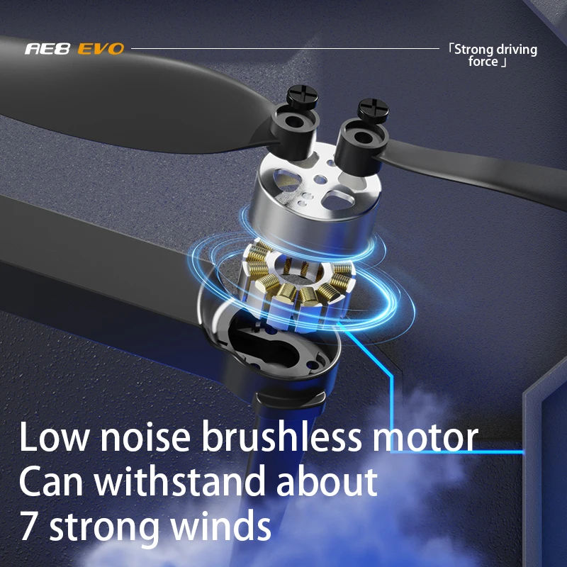 AE8 EVO نظام تحديد المواقع بدون طيار 8K HD أربعة كاميرا فرش RC الطائرات EIS المضادة للاهتزاز تجنب العوائق التدفق البصري تحوم طائرات بدون طيار لعبة