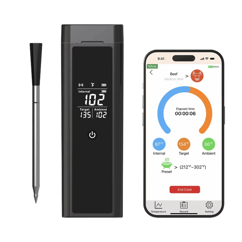 

The latest single-probe food thermometer applies smart wireless meat thermometers for cooking/oven/grill/grill