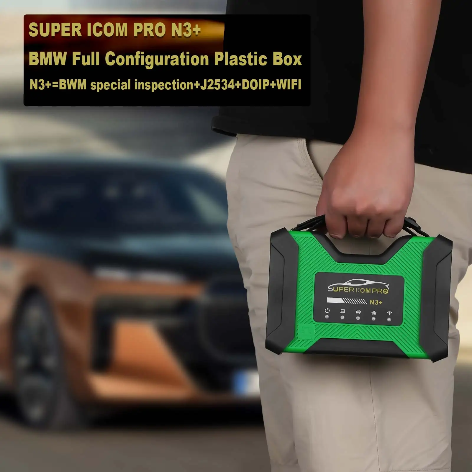 Super Icom Pro N3+ Fit for BMW Full Configuration Plastic Box Supports DoIP J2534 Without Software